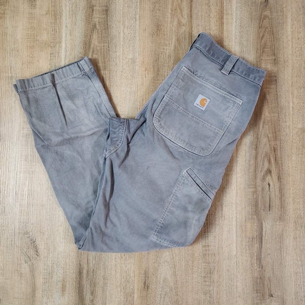 Carhartt 33x34 Grey Work Pants